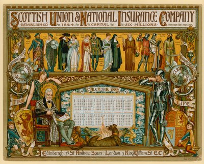 Poster voor Scottish Union & National Insurance Company door English School