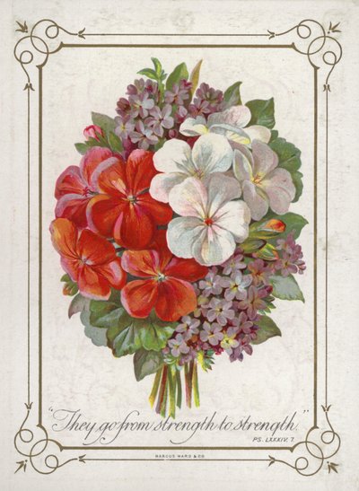 Boeket bloemen door English School