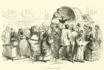 Pluimveeverkopers in Parijs, oktober 1870 door English School