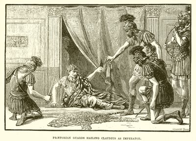 Pretoriaanse garde begroet Claudius als imperator door English School