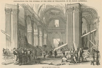 Voorbereidingen voor de begrafenis van de Hertog van Wellington door English School