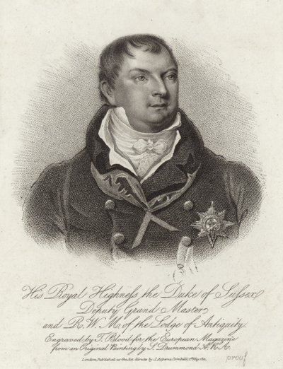 Prins Augustus Frederick, Hertog van Sussex door English School