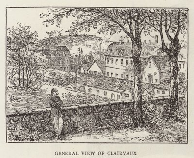 Prins Krapotkine in Clairvaux (gravure) door English School