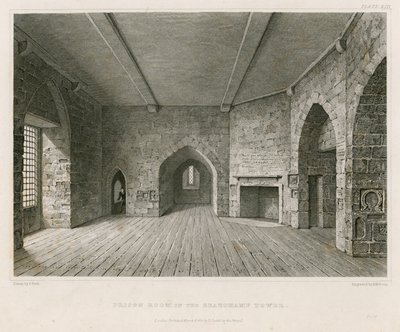 Gevangeniskamer in de Beauchamp Tower door English School