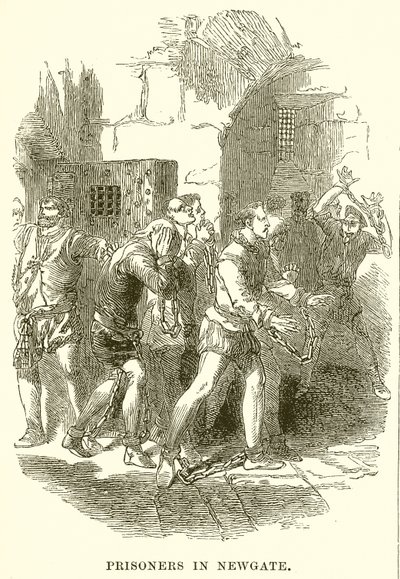 Gevangenen in Newgate door English School