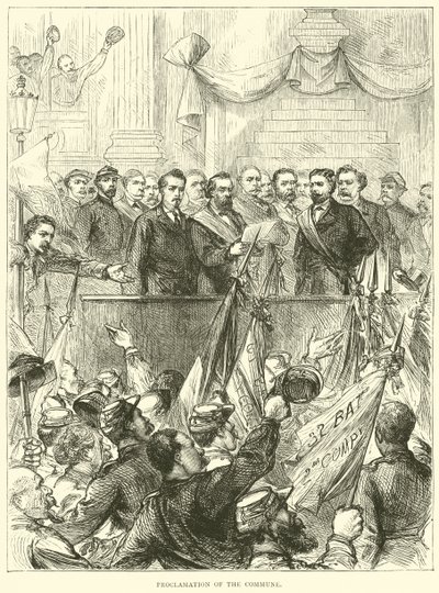 Proclamatie van de Commune, maart 1871 door English School