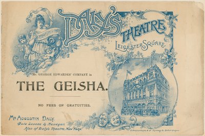 Programma omslag voor De Geisha door English School