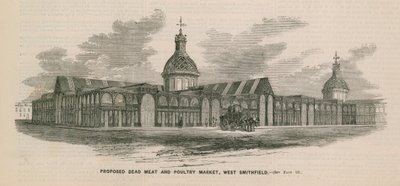 Voorgestelde dode vlees- en pluimveemarkt, West Smithfield door English School