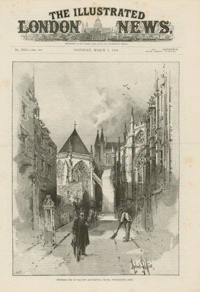 Voorgestelde locatie van de nieuwe monumentale kapel door English School