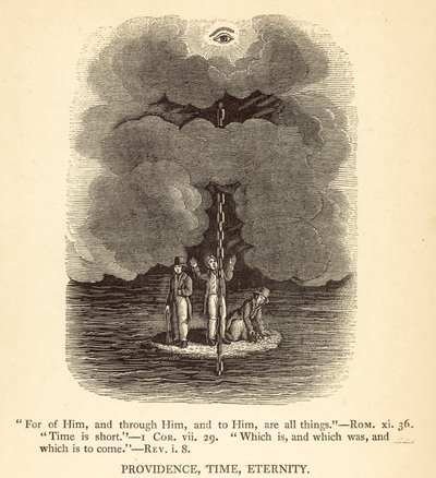 Voorzienigheid, tijd, eeuwigheid (gravure) door English School