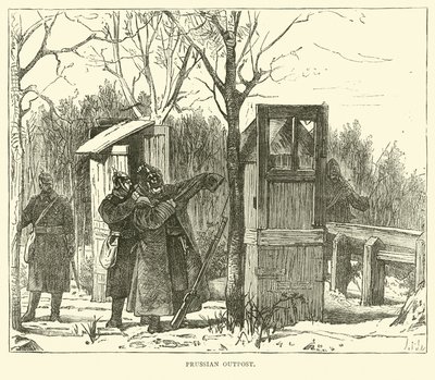 Pruisische buitenpost, september 1870 door English School