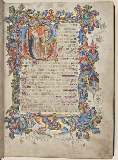 Psalter met Sarum gebruikskalender, ca. 1425-75 door English School