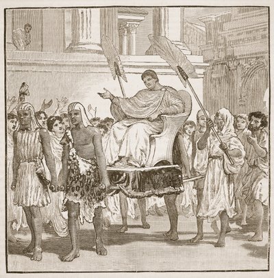 Publieke vreugde bij het herstel van Pompeius door English School