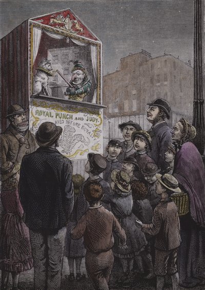 Punch en Judy show door English School