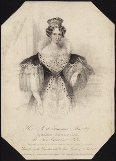 Koningin Adelaide van het Verenigd Koninkrijk door English School