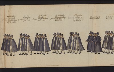 Begrafenisstoet van Koningin Elizabeth I door English School