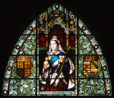 Koningin Victoria, ca. 1873 door English School