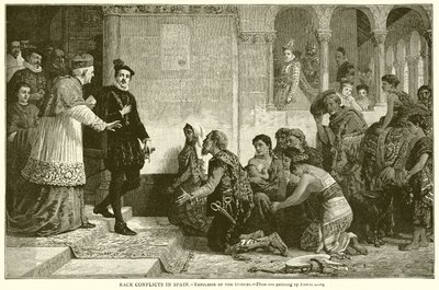Rassenconflicten in Spanje--Verdrijving van de Zigeuners door English School