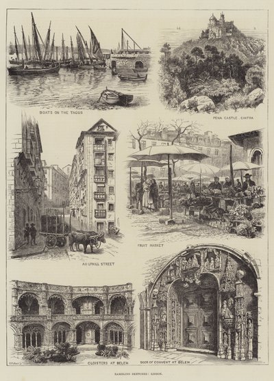 Wandelende schetsen, Lissabon door English School