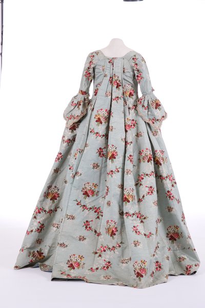 Achteraanzicht van een sack-back jurk, 1760s door English School
