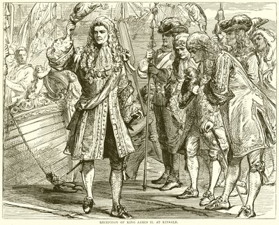 Ontvangst van koning James II in Kinsale door English School