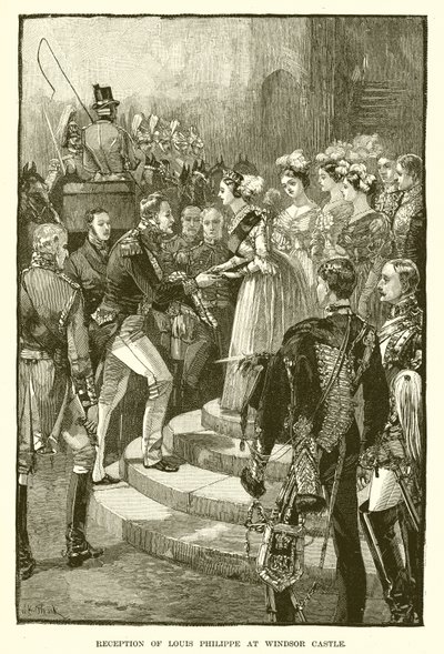 Ontvangst van Louis Philippe in Windsor Castle door English School