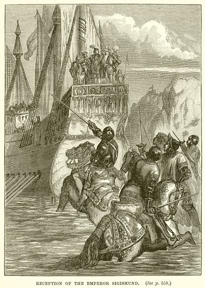 Ontvangst van Keizer Sigismund door English School