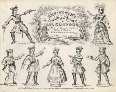 Redingtons Karakters en Scènes in Paul Clifford door English School