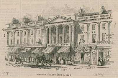 Regent Street, Londen, westzijde door English School