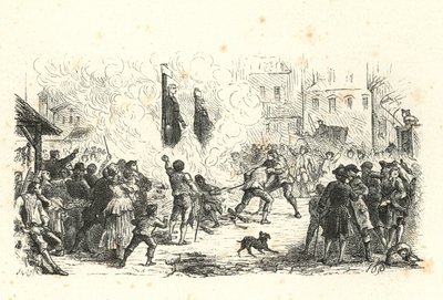 Religieuze vervolging; Lodewijk XVI (gravure) door English School