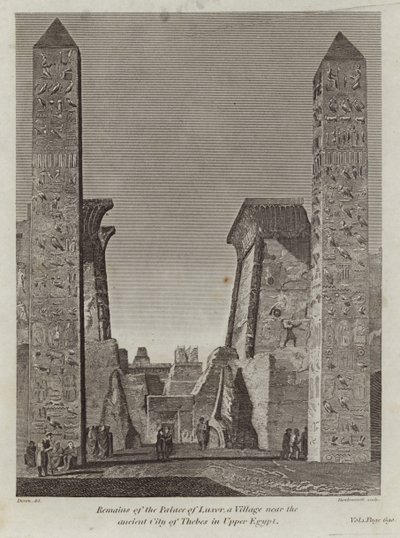 Overblijfselen van het Paleis van Luxor door English School