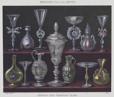 Renaissance, 16e en 17e eeuw, Duits en Venetiaans glas door English School