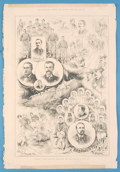 Renton vs. West Bromwich Albion, uit The Illustrated Sporting and Dramatic News, 2 juni 1888 door English School