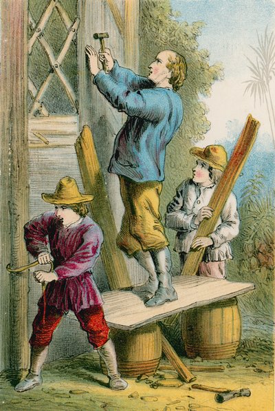 Reparatie van het valkennest door English School