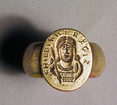 Replica elektrotype van Childerics Ring, 1831 door English School
