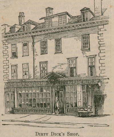 Woning in Leadenhall Street, Londen, van Nicholas Bentley, ook bekend als Dirty Dick door English School