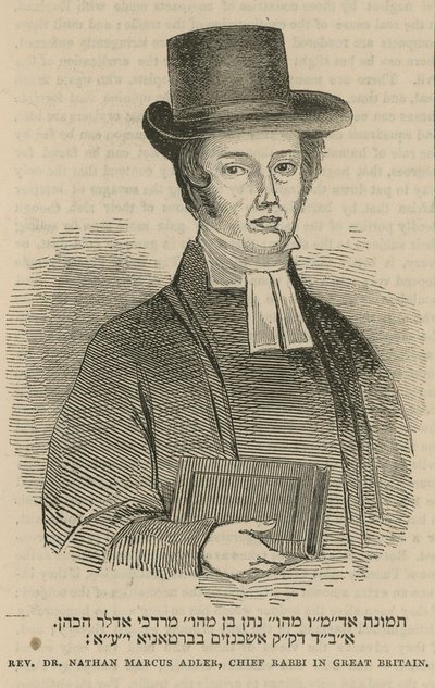 Dominee Dr Nathan Marcus Adler, opperrabbijn in Groot-Brittannië door English School