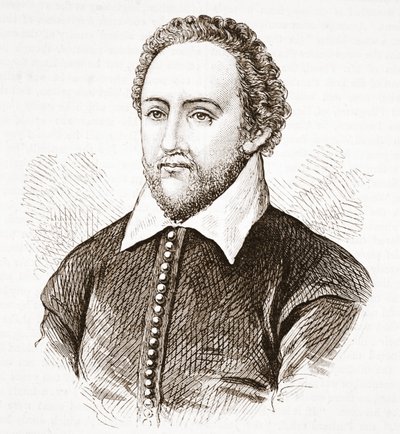 Richard Burbage, uit het originele portret in Dulwich College door English School