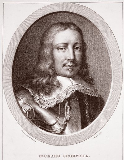 Richard Cromwell, toegeschreven aan Maurin, gegraveerd door de Langlume door English School