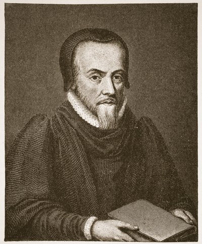 Richard Hooker, illustratie uit De Kerk van Engeland: Een Geschiedenis voor het Volk door H.D.M. Spence-Jones door English School