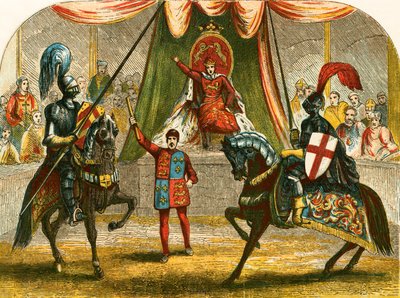 Richard II stopt het gevecht tussen de hertogen van Norfolk en Hereford door English School