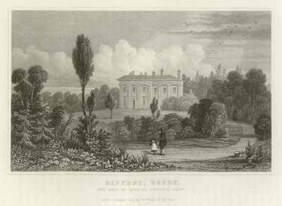 Riffens, Essex, het landgoed van Spencer Phillips, Esquire door English School