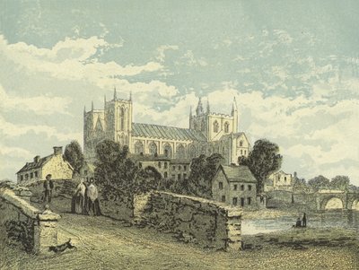 Ripon Kathedraal, Zuidwestelijke Aanblik door English School
