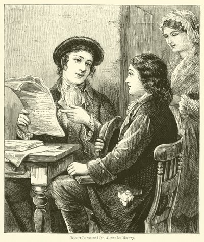 Robert Burns en Dr. Alexander Murray door English School