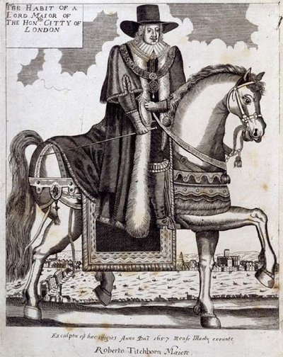 Robert Tichborne (d.1682) als Lord Mayor van Londen door English School