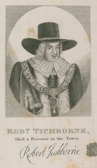 Robert Tichborne, stierf als gevangene in de Tower; burgemeester van Londen 1651 door English School