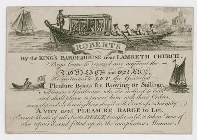 Roberts, handelskaart door English School