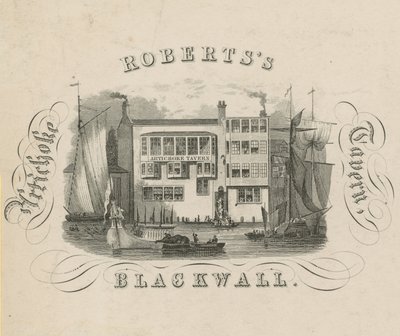 Robertss Artichoke Tavern, Blackwall, Londen door English School