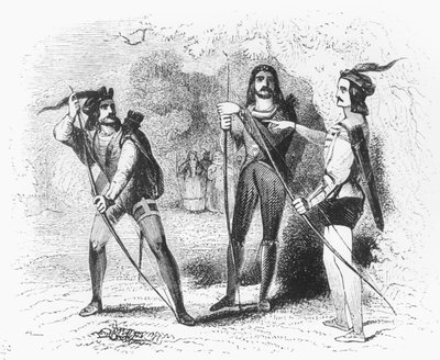 Robin Hood, Scarlet en John door English School