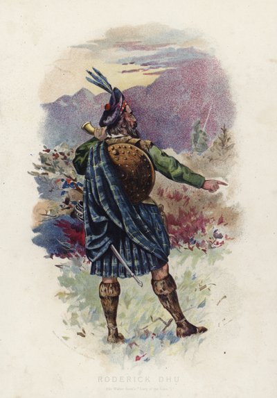 Roderick Dhu, uit Sir Walter Scotts Lady of the Lake door English School